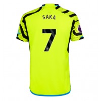 Camisa de Futebol Arsenal Bukayo Saka #7 Equipamento Secundário 2023-24 Manga Curta